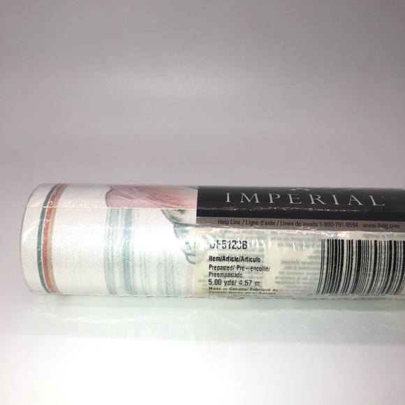 Imperial Wallpaper Border Pearlized Seashells DP5123B 5 Yards Made In Canada New - Picture 3 of 6
